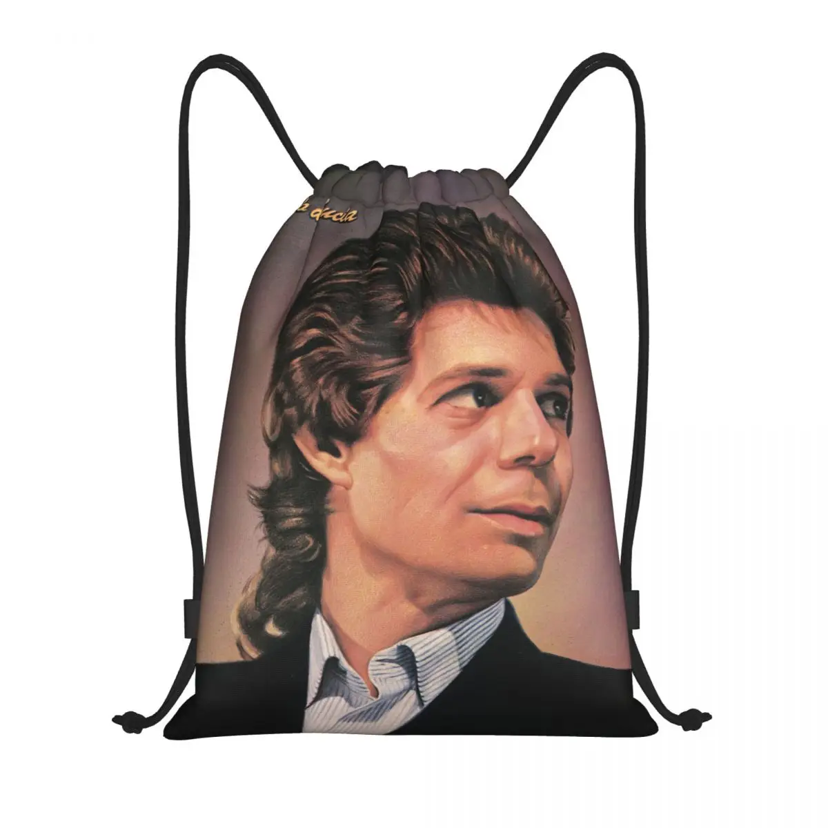 

Flamenco Singer Camaron De La Isla Drawstring Bag Women Foldable Gym Sports Sackpack Island Shrimp Shopping Storage Backpacks