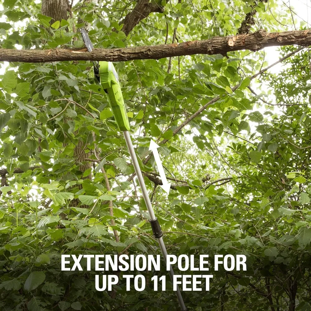 40V 8-Inch Cordless Polesaw, 2.0Ah Battery and Charger Included 4