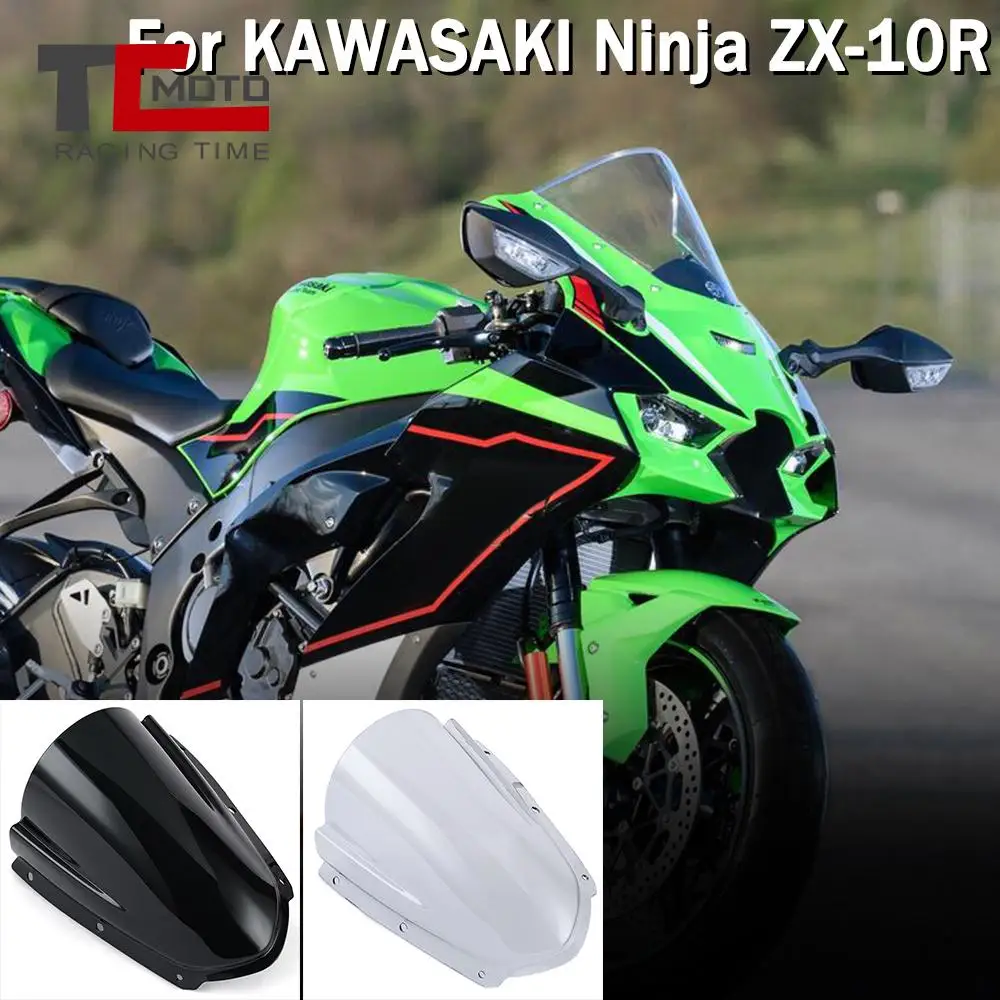 

Motorcycle Windshield Windscreen For KAWASAKI Ninja ZX10R ZX10RR ZX 10R 10RR 2021 2022 Front Fly Screen Shield Wind Deflector