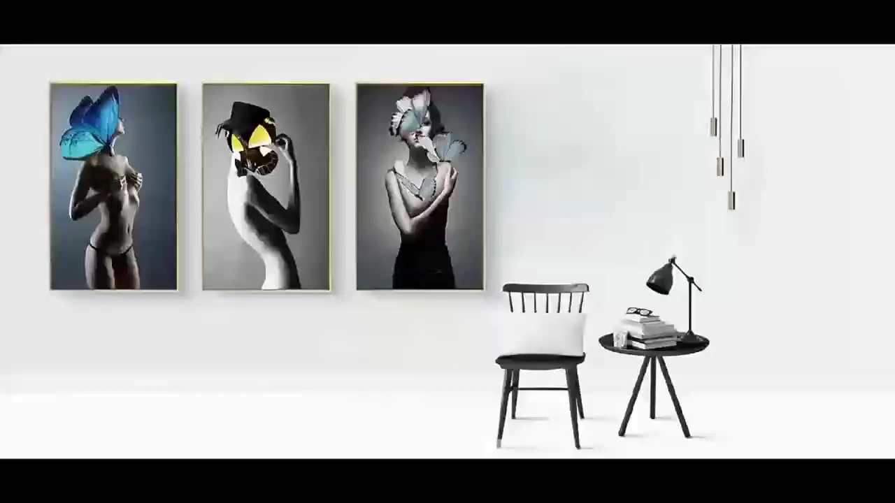 Розовый Цветочный Кролик Искусство Современные Милые Животные Краски Без Рамы