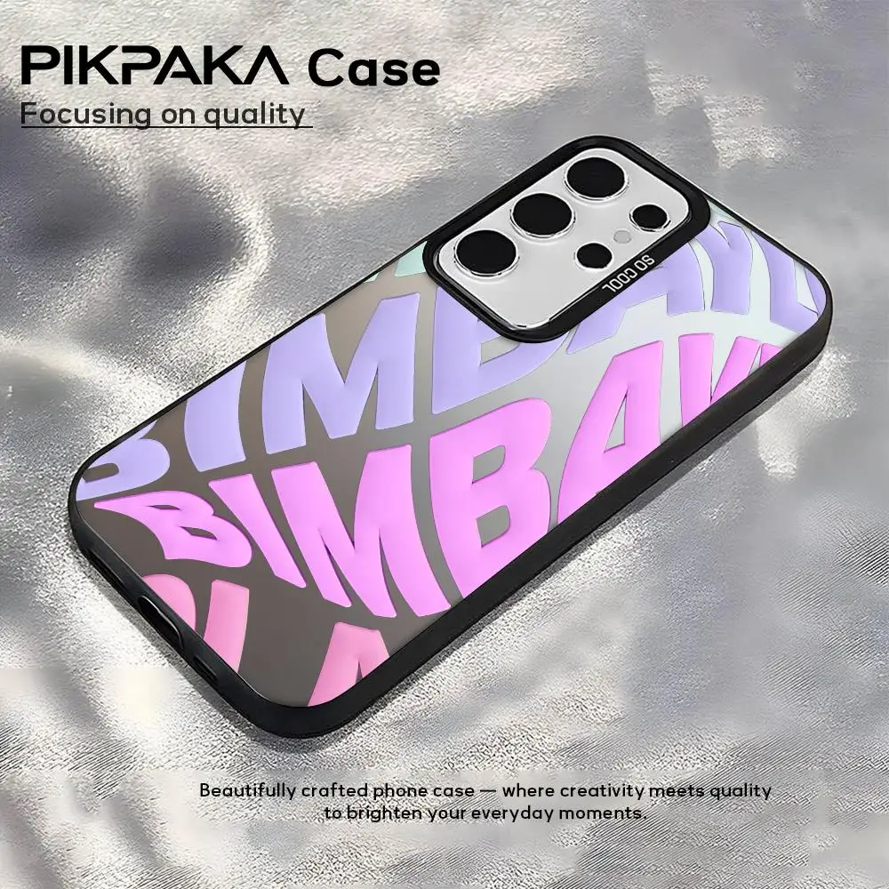 Colorful Silver Silicone Phone Case with Spanish INS Letter Design