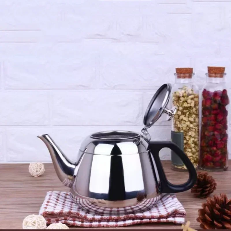 Stainless Steel Teapot Kettle 1.2L/1.5L/2L Stove Metal Coffee Pot Hotboiling Pots Gas Induction Home Camping coffee pot folding kettle whistling teapot portable folding kettle