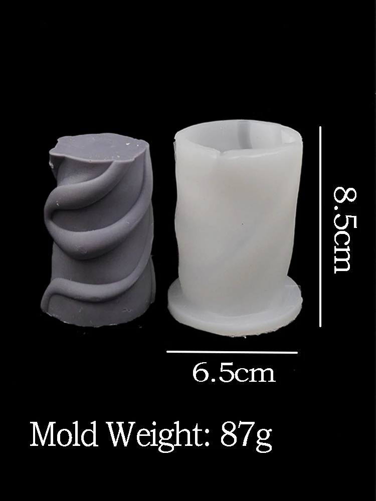 Wavy Stripe Silicone Candle Mold for DIY Handmade Scented Candles