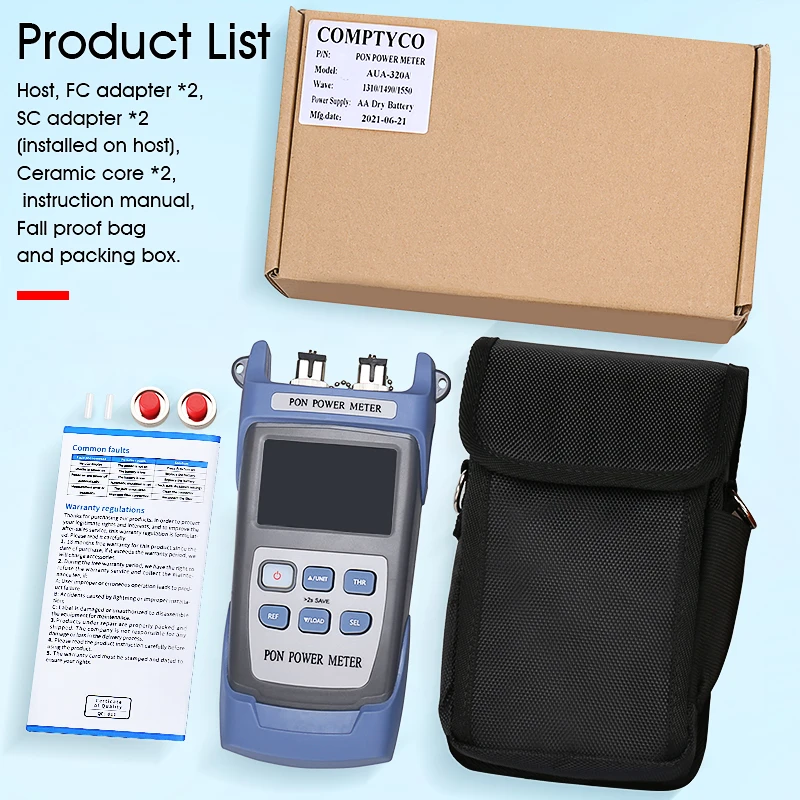 PAYEN AUA-320A/U Handheld PON Optical Power Meter PON Network Detection Online Test PON Optical Power