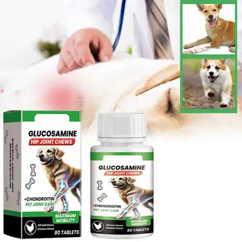 Active dog after taking joint care tablets for mobility