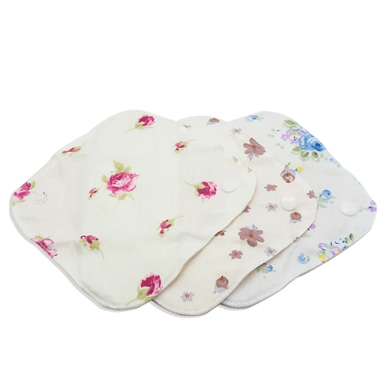 1 Pc 18.5cm Reusable Women Feminine Hygiene Pads Washable Panty Liner Bamboo Cloth Menstrual