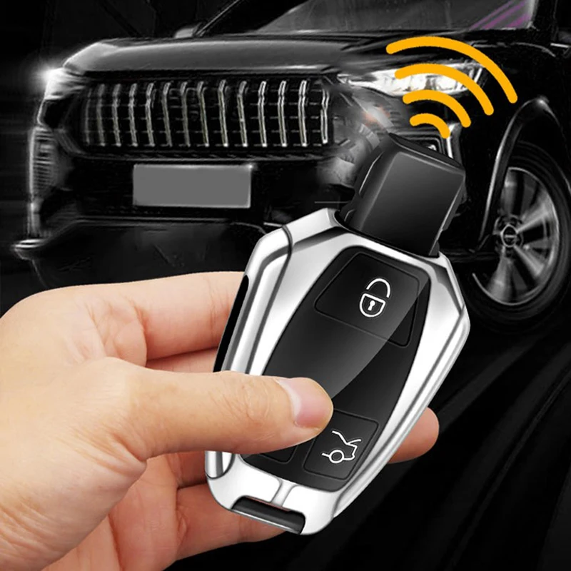 아연 합금 자동차 키 커버, 리모컨 장치 보호 커버, 메르세데스 벤츠 GLC260L GLC300L GLC200 키 보호 커버