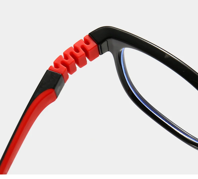 Ralferty TR90 Kinder-Brillengestell, Silikonscharnier, für Mädchen, Jungen, Kinder, Anti-Blau-Brille, flexibel, 0-Dioptrien, verschreibungspflichtiger optischer Rahmen – Detail 14