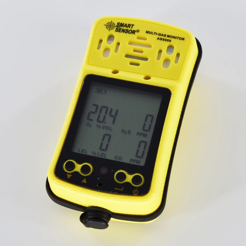 hava Smart Sensor AS8900 Portable Multi Gas Detector Monitor 4 in