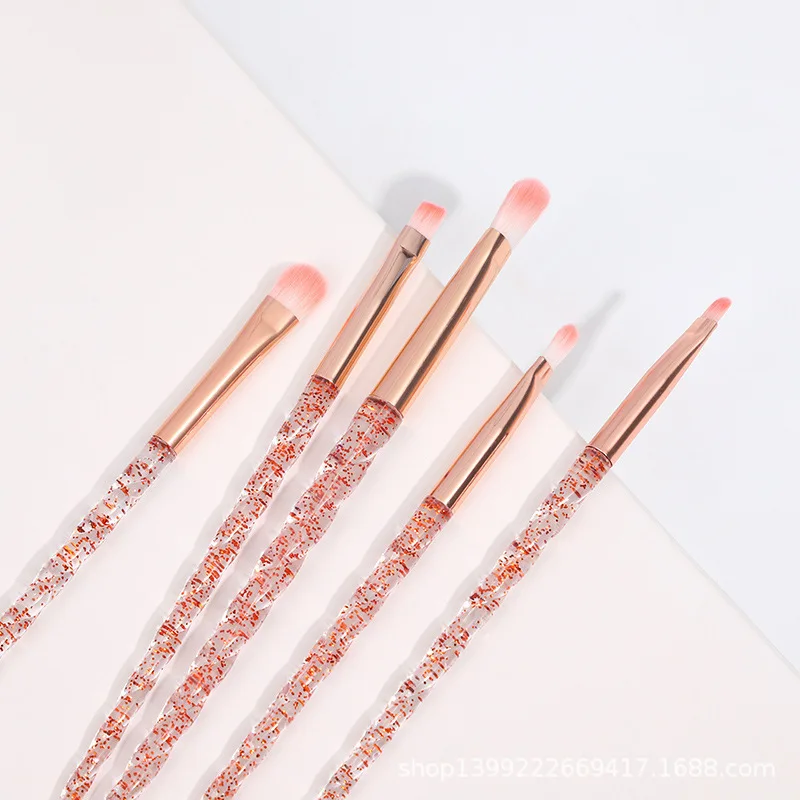 Unicorn Makeup Brushes 10Pcs/Set Diamond Crystal Handle Blending Foundation Powder Eyeshadow Eyebrow Brush Beauty Make Up Tools