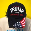 Trump 2024 Cap Camouflage USA Flag Baseball Caps Keep America Great Again President Hat 3D Embroidery Wholesale 3
