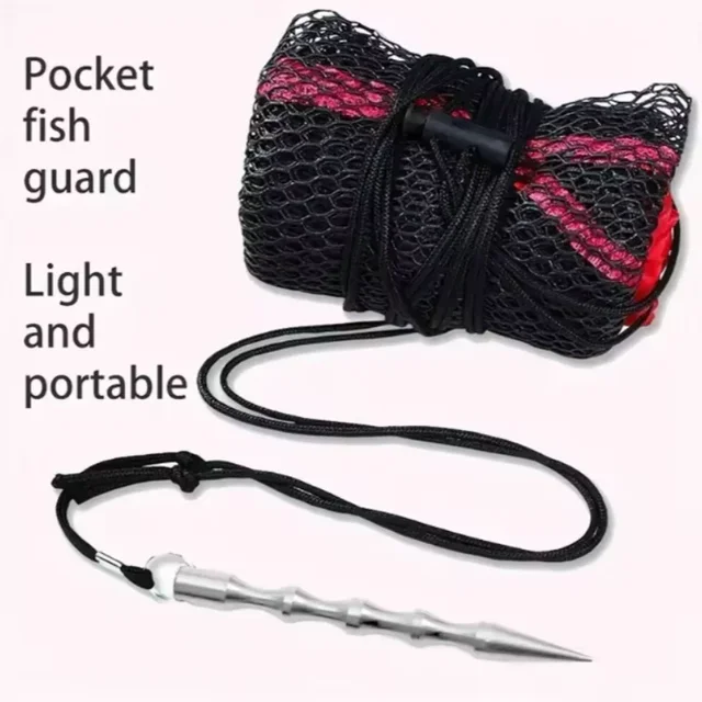 Collapsible Fishing Mesh Bag Thickening Live Fish Net w/Bundle Mouth For Fishing Net /Crayfish/Shrimp/Smelt/Eels Traps fishing 4