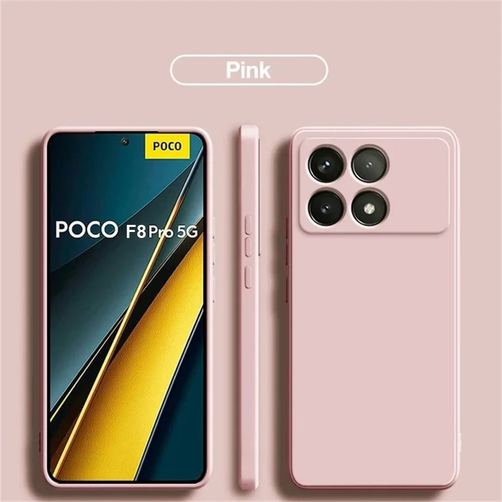 Weiche Flüssig-Silikon TPU Hüllen POCO F8 Pro 5G Cover Luxuriöse Candy-Handyhülle für Xiaomi POCO F8 Pro Kameraschutz-Hülle – Detail 14