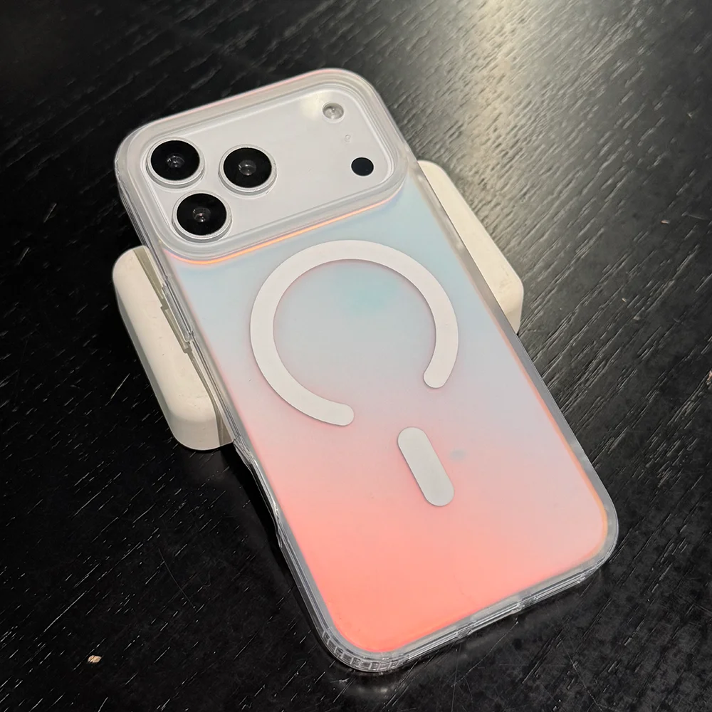 Gradient Frosted Daylight Magnetic Protective Wireless Charging Hard Case