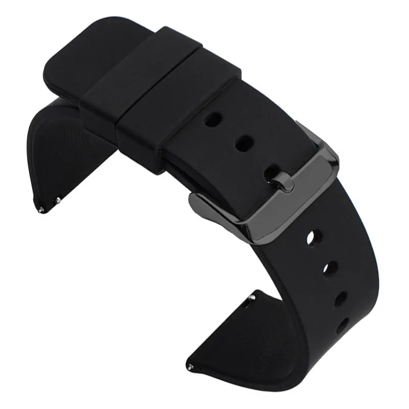 Universal Silicone Rubber Watch Band - Soft, Light, and Versatile Strap