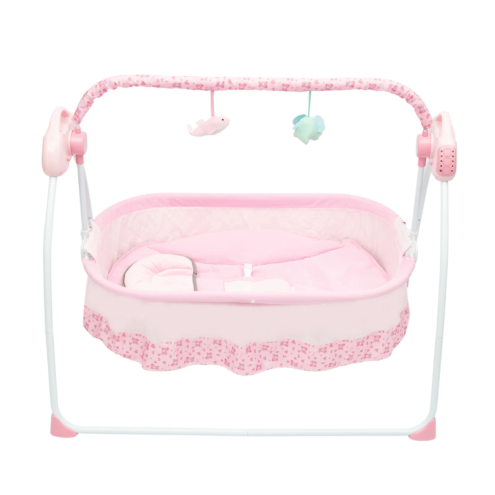 Electric Baby Cradle Swing Bed with Music & Remote