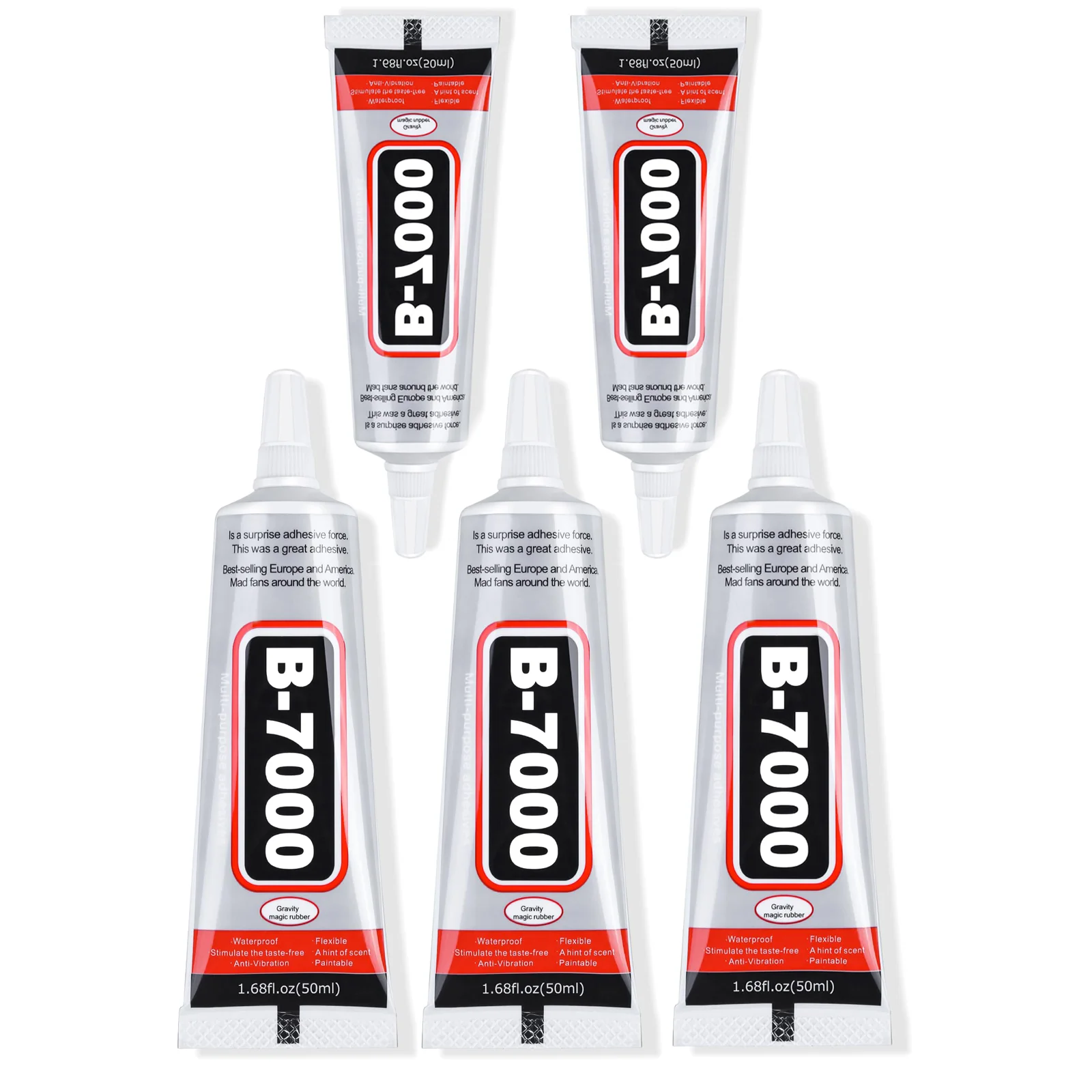 Versatile Clear & Black Waterproof Craft Adhesive