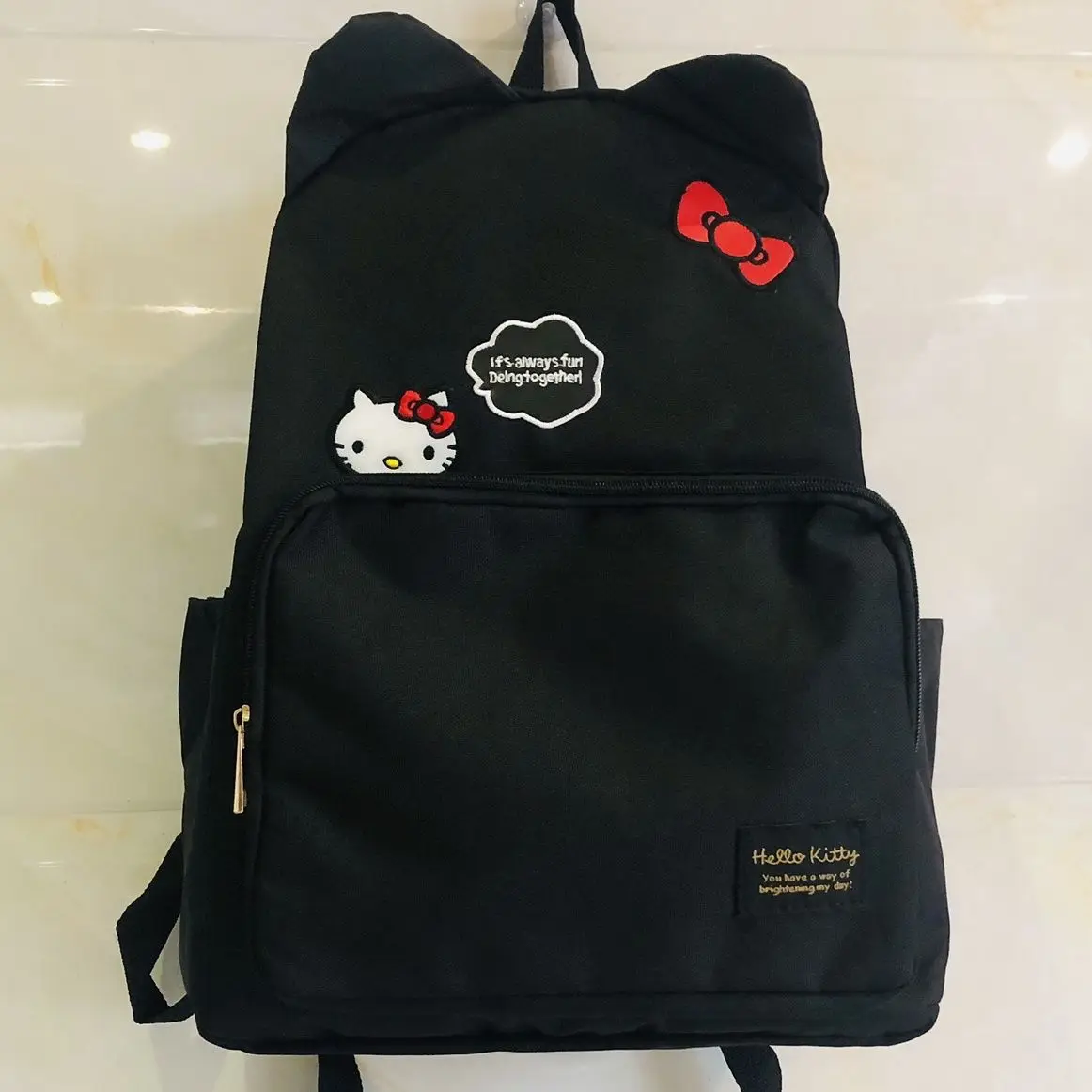 ITO KASHITARO × HELLO KITTY バッグパック ブラック ITO KASHITARO × HELLO KITTY バッグパック ブラック
