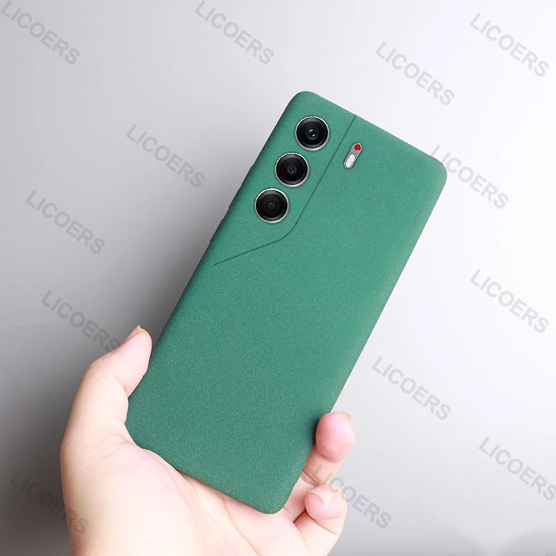 Sand Matte Soft Silicone Protective Case with Anti-Fall and Anti-Slip Features