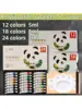 12/18/24 Color Acrylic Paint Set+palette + scraper-0.169oz/5ml for artists, students, crafts, DIY wall and costume painting 1