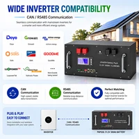 LiFePO4 48V 300Ah 15Kwh batterie 51.2V 100Ah 200Ah 120Ah 150Ah batterie au Lithium 6000 Cycles 48V stockage d'énergie solaire Akku STOCK ue 2