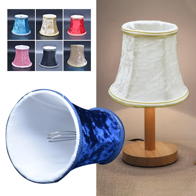 Paralumi in tessuto vintage Copertura a conchiglia per lampadario Paralume per lampada da parete Semplice palazzo in flanella Piccolo paralume Camera da letto Decorazioni per la casa  39