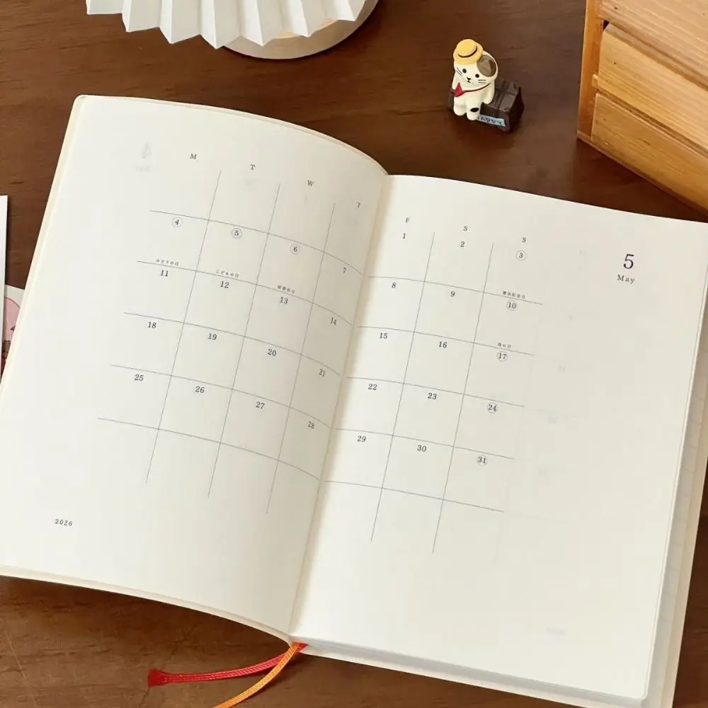 Agenda Portatile A6 2026 con Calendario, Lista delle Cose da Fare, Quaderno per Studenti, Blocco Note per Scuola e Ufficio - immagine 3