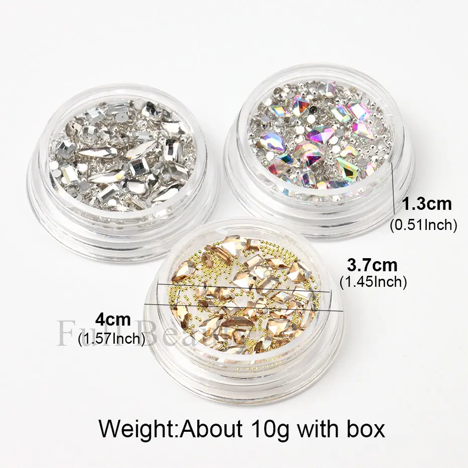 1000 Pezzi Di Strass Lucidi Trasparenti Decorativi Per Nail Art Per - Foto 11