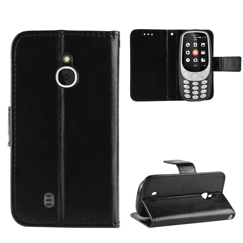Luxury Leather Flip Wallet Phone Case with Stand Function and Lanyard