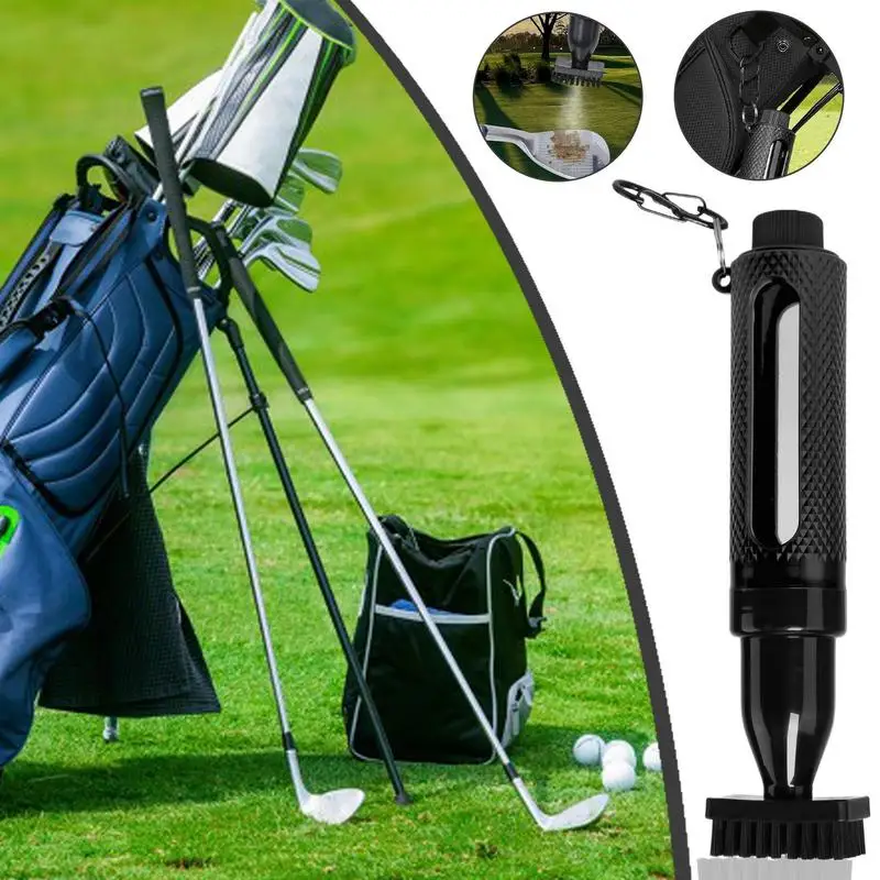 Golf club cleaning brush spray bottle brush Press type cleaning Club Cleaner Groove Cleaner Kit Cleaning Golf Accessories Tool 4