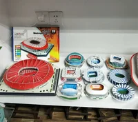 [Funny] 193Pcs/set Stadio Giuseppe Meazza RU Competition Football Game Stadiums building model toy kids child gift original box 1