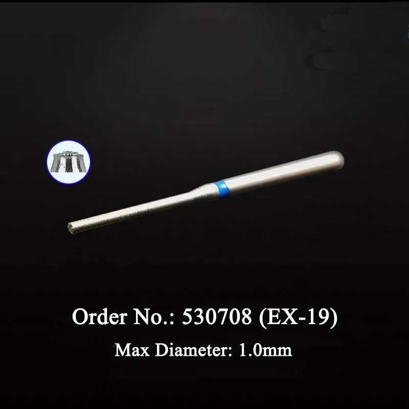 Safe End Cutting Diamond Bur ISO 150/012 (EX-18) For Shoulder Preparation, Inlay/Full Crown Prepare 5 Pieces Bur/Pack 2