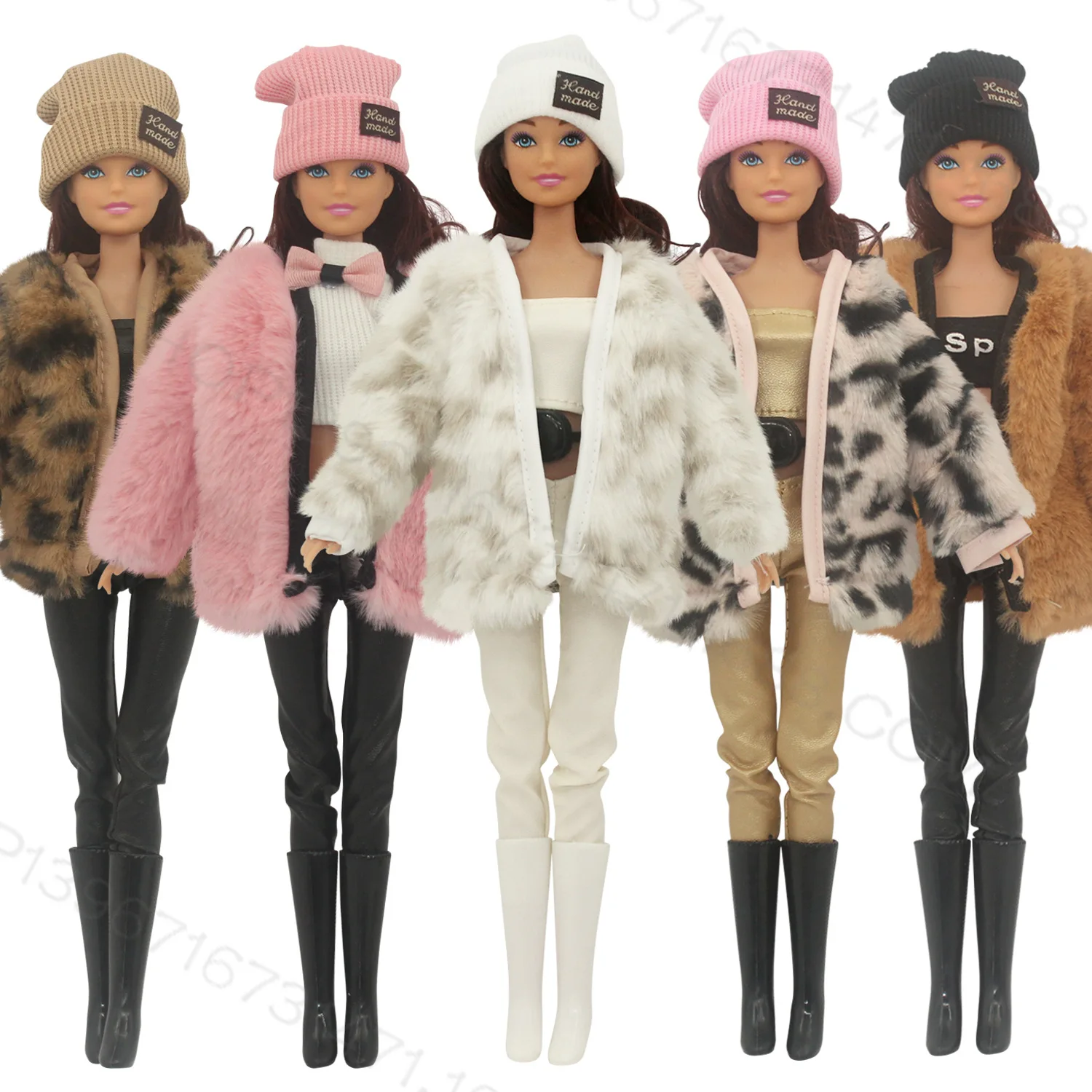 6 Pontos 30cm Roupas De Boneca Barbie Conjunto De Suéter Casaco Chapéu De  Brinquedo Mudança