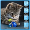 Cats Toy Ball Smart Electric Ball for Cats With Feather Teaser Intelligent Automatic Movement Active Scrolling Pet Toys Supplie 3