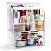 Makeup Storage Box, Transparent Organizer, Large Capacity Case, Moisture-Proof Waterproof Cosmetic Storage for Vanity 6