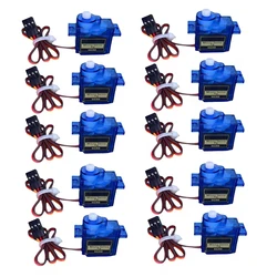 Micro Servo Motor Mini 9G for RC Airplanes and Helicopter Toys (180 Degrees 10Pcs)