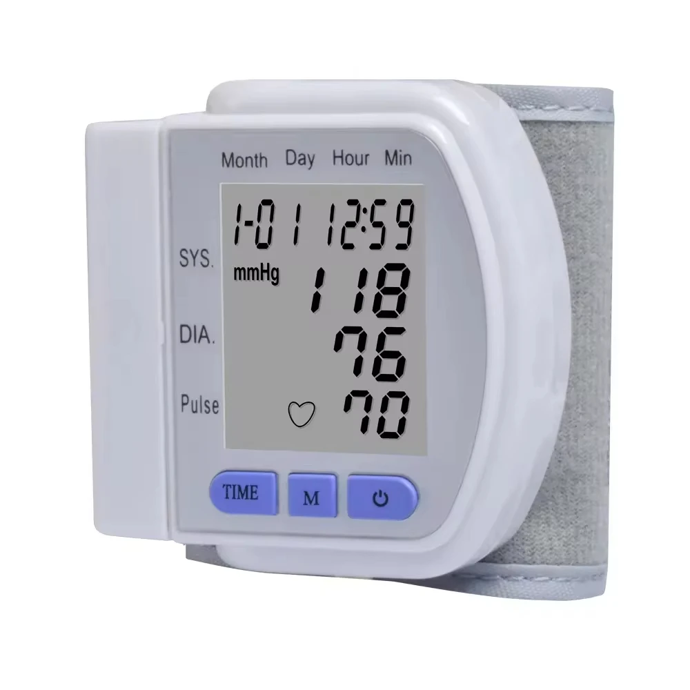 Wrist Blood Pressure Monitor Automatic Sphygmomanometer LCD Digital Heart Pulse Measure blood pressure monitor blood pressure meter