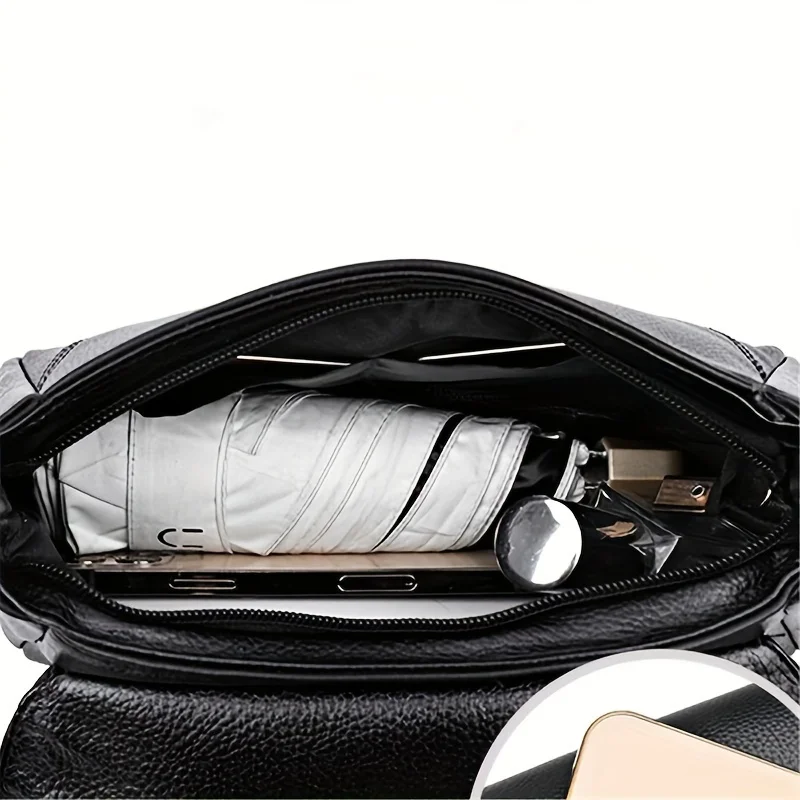 Fashionable Single-Shoulder Bag for Women, Versatile Crossbody Purse with Adjustable Strap, Waterproof Faux Leather