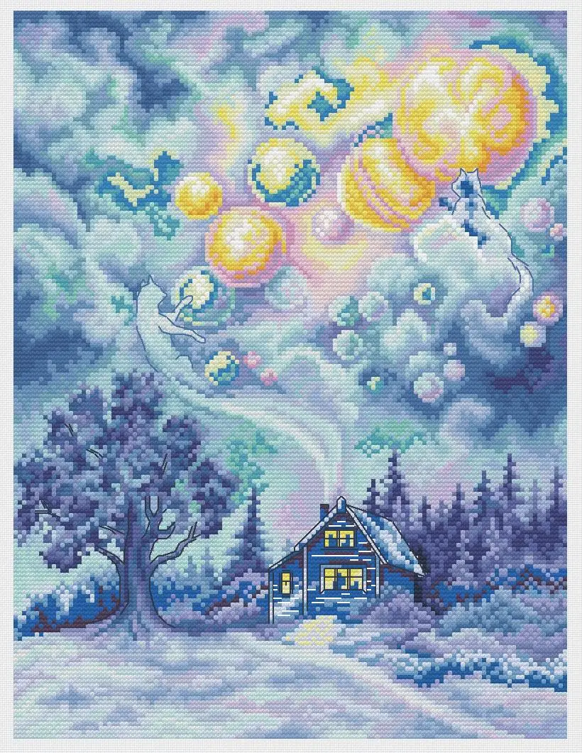 

Набор для вышивки «Волшебное небо», 34-41, 14 карат
