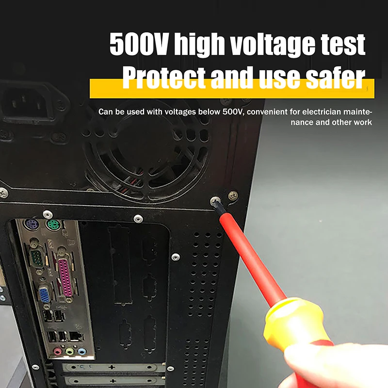 10Pcs Interchangeable Blade VDE 500V Insulated Screwdriver Set Storage Bag Home Professional Electricians Hand Tools