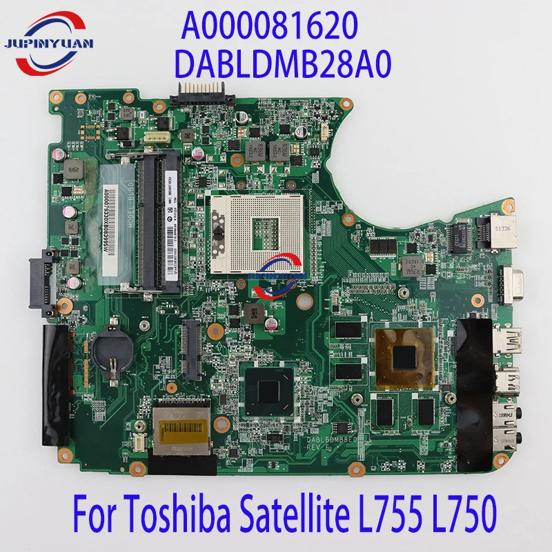 

Материнская плата A000081620 DABLDMB28A0 для ноутбука Toshiba Satellite L755 L750, материнская плата HM65 GT525M 1G 100%, полностью протестированная, хорошо работает