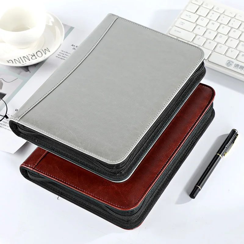 Padfolio Diary Notebook Journal with Calculator Binder Spiral Business Manager Folder