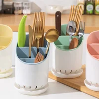 Space Saving Tableware Storage Rack New Drainage Hole with Tray Chopstick Holder Detachable Large Capacity Household Drain Rack 2