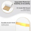 LED Nightstand Set of 2, Led Nightstand with Charging Station 3 Drawer Nightstand Smart Nightstand, Acrylic Nightstands Bedroom 2