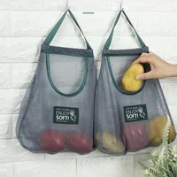 Mesh Bag Storage Baskets Reusable Grocery Net Plastic Bags For Food Fruit Vegetables Kitchen Organizer Accessories Item 6