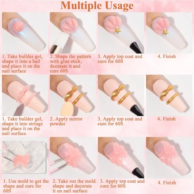 13869-b048e3.jpg faux ongles Gel pour extensions d'ongles UV, 15ML, 4 en 1