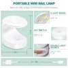 Nailpop Nail Tips and Glue Gel Nail Kit Fast Nail Extension Set with Soft Gel UV Lamp 600Pcs Semi Matte Nails and Files Tools 4
