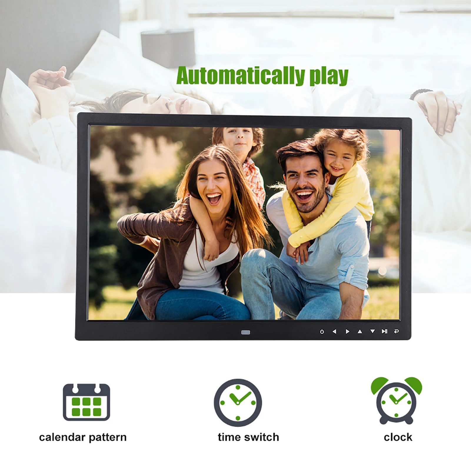 17" HDMI Portable Movie Player Digital Photo Frame Album Touch Button 1709T - Album Digital Photo Frame Movie Player Photo Frame