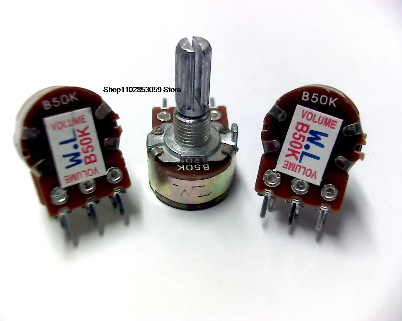 

5PCS W. L duplex potentiometer WH148-1B-1K 5K 10K 20K 50K 100K 500K 1M for volume