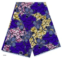 African Fabric Wholesale 6 Yards Wax Prints For Dress Sewing 23